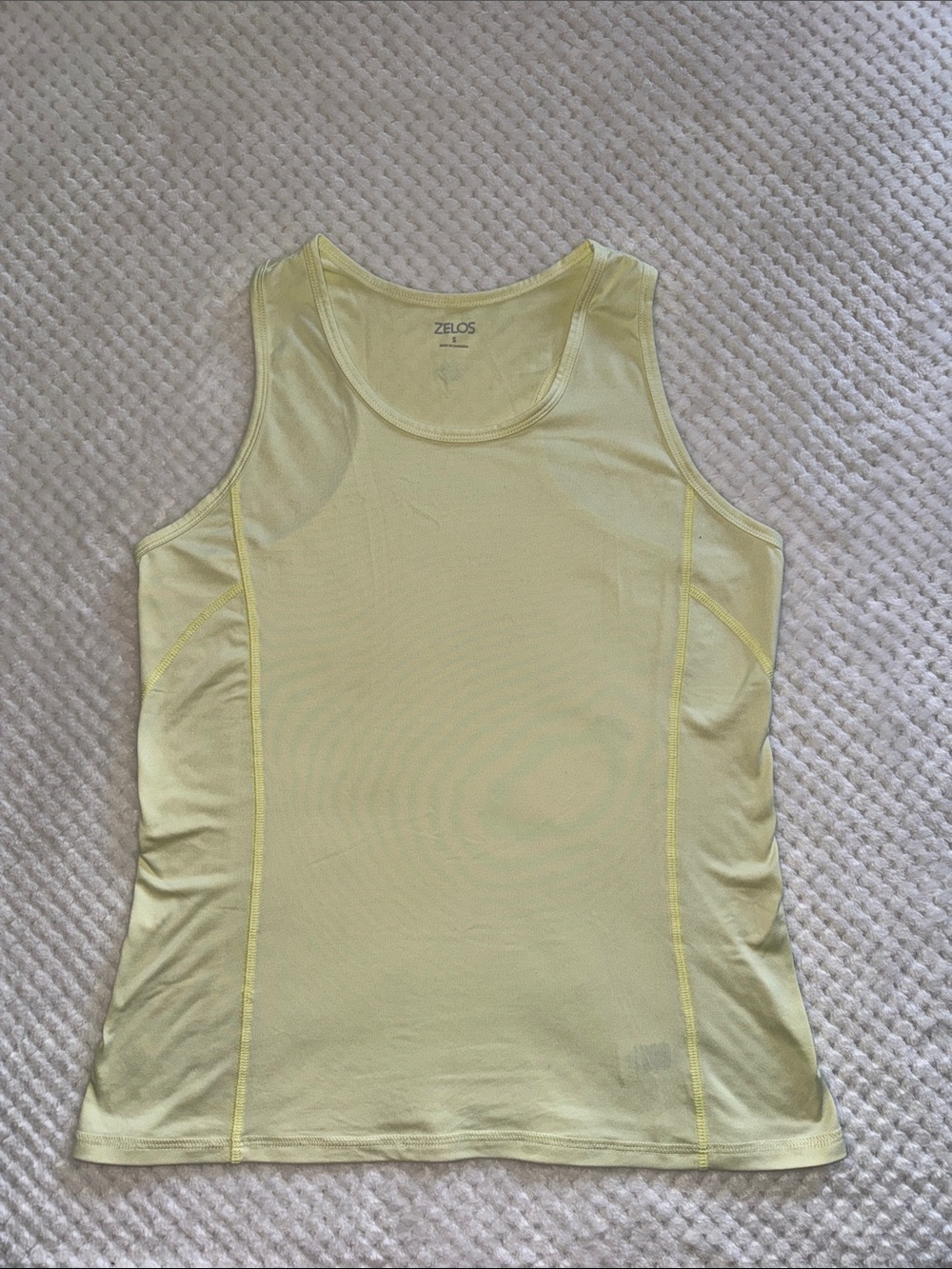 💛 EUC ZELŌS Butter Yellow Racerback Athletic Tank – Women’s Small